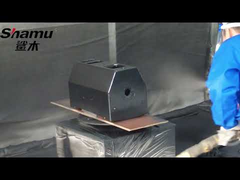 Learn polyurea coating to speaker cabinet/Spraying Polyurea protection for speaker box