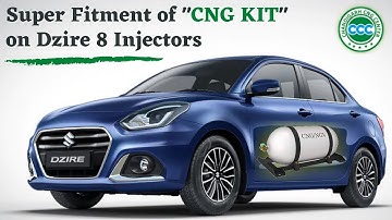 Super fitment of CNG Kit on Dzire 8 Injectors | Chandigarh CNG Center