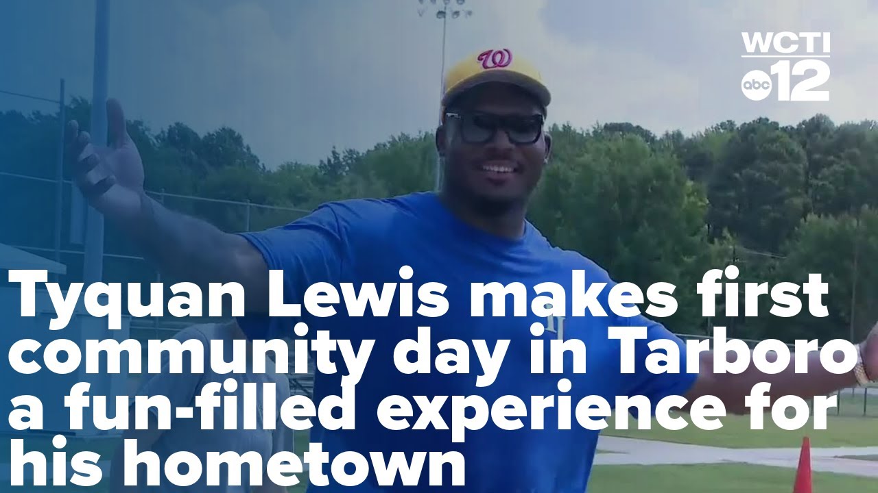 NFL player Tyquan Lewis makes first community day in Tarboro a fun-filled experience for hometown