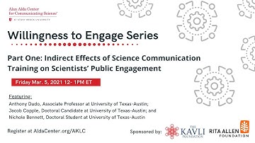 Indirect Effects of Science Communication Training on Scientists’ Public Engagement