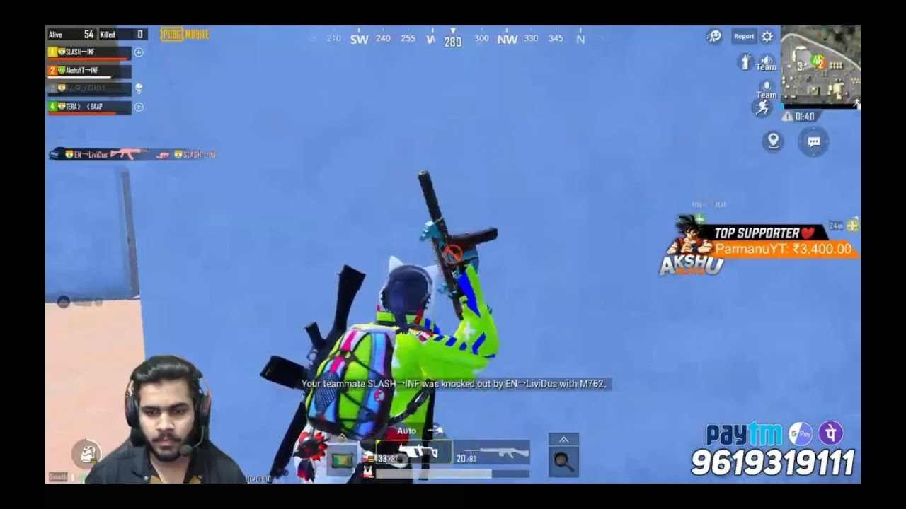 Akshu~IWNL 999 IQ 1v3 Op Clutch 😅|ft.@Akshu Plays