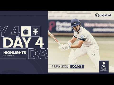 Over 1,000 runs in the match. Day 4 highlights | Middlesex vs. Durham