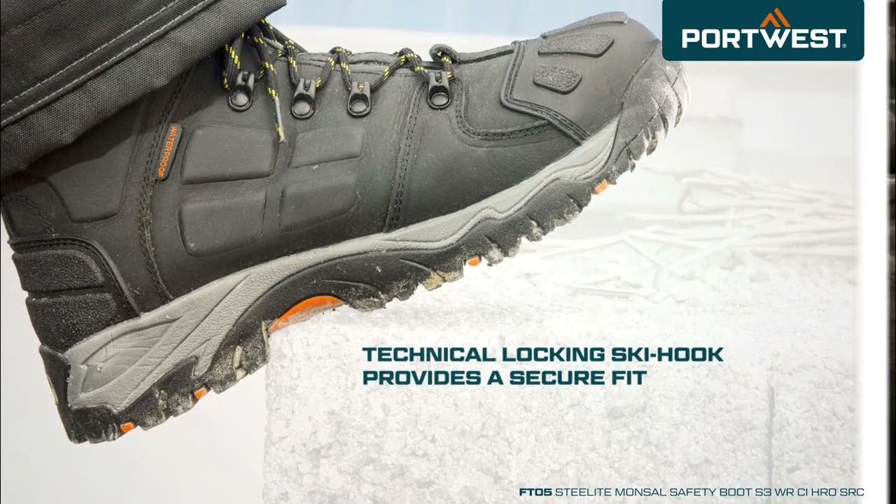 PORTWEST Steelite Monsal Safety Boot S3 WR CI HRO SRC FT05 - YouTube