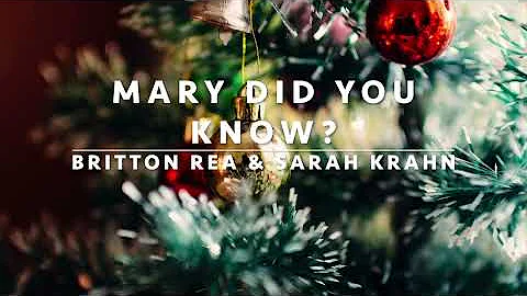 Mary, Did You Know? (Sarah Krahn & Britton Rea)