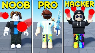 NOOB vs PRO vs HACKER in Blade Ball