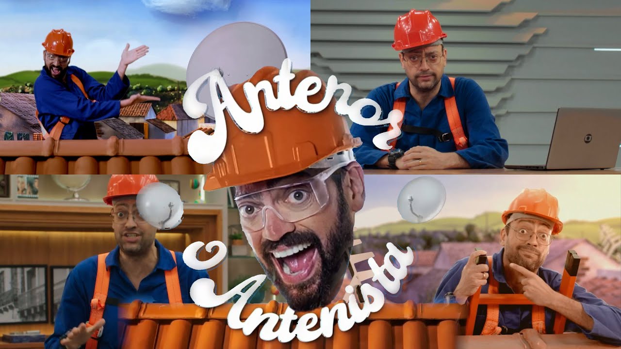 Fim do sinal de parabólica analógica no Brasil - Globo - Antenor, o antenista (com Fernando Caruso)
