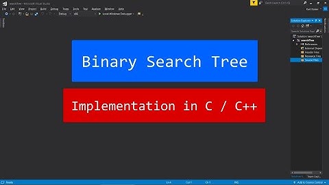 Binary Search Tree Tutorial in C/C++ with Code Linked in the Description