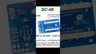 Sony 4K Lvds Connection 4K Lgboe Panel With Panel Id Circuit Tv Will Start With Sony Logo Available