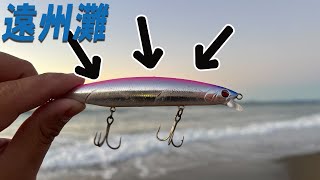 これからが狙い目　遠州灘サーフでカタクチ、アジパターンはこのルアーで決まりでしょう
