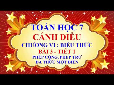 Video Toán học lớp 7 - Cánh Diều - Chương 6 - Bài 3 - Phép... - youtube