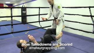 AGL Amateur Grappling League - How to Score TakeDown Points in BJJ or Submission Tournaments