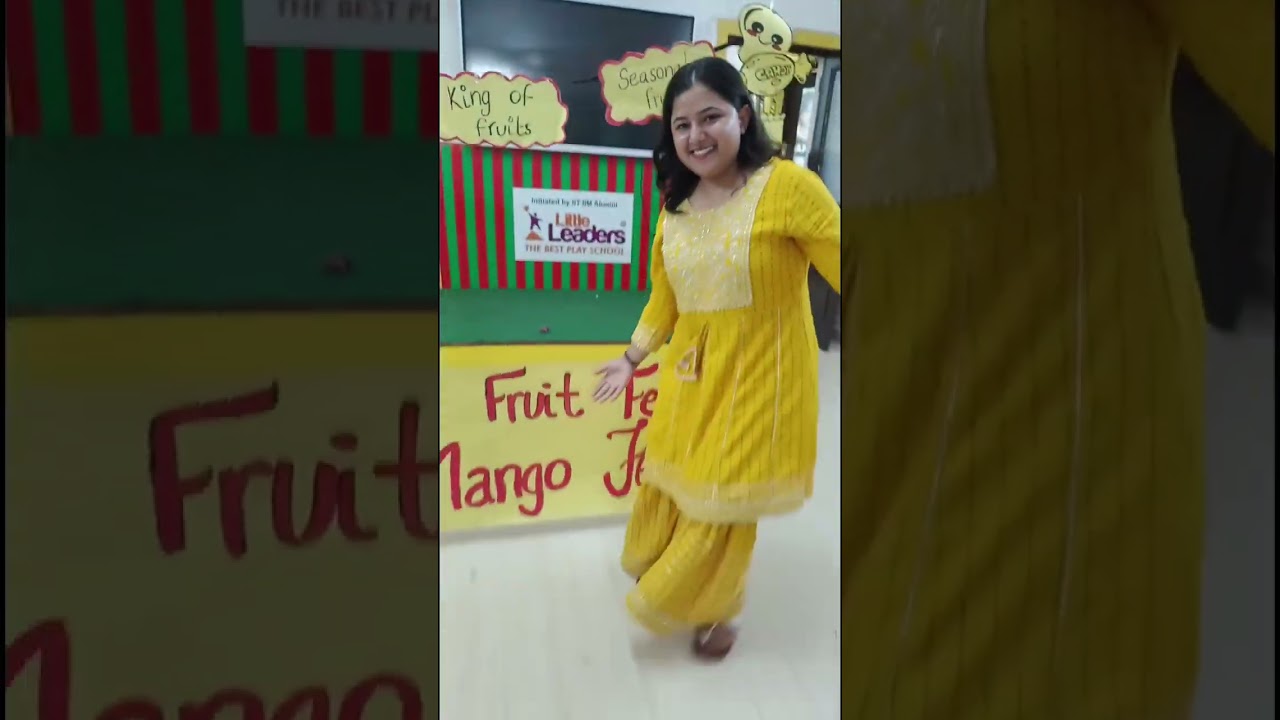 Mango delight activity at little leaders school 