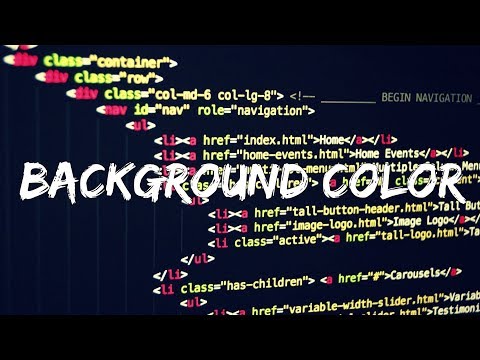 How to Change Background Color in HTML