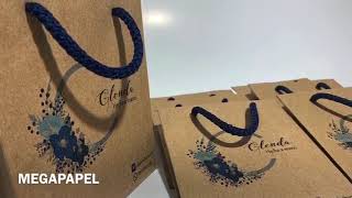 BOLSAS PARA BISUTERIA Y EXHIBIDORES PARA ARETES EMPAQUE KRAFT  ECO AMIGABLE