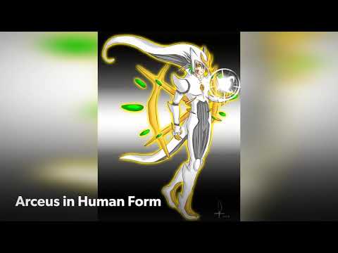 How to draw Pokemon Arceus in Human Form
