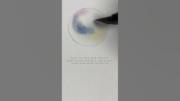 Watercolor a Pearl ⚪✨that shines? Watch this watercolor tutorial! #watercolorbeginner #watercolorart
