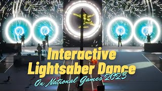 LED interactive lightsaber dance on National Games 2025 | Event Opening | Opening Performance