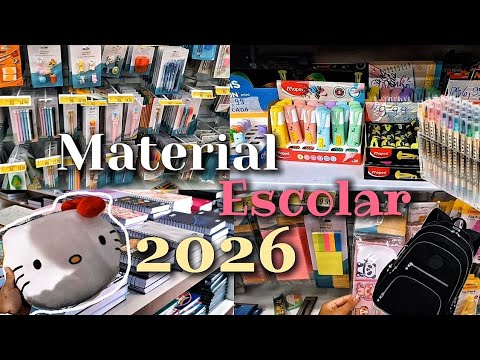 Comprando meu material escolar 2026📚✨️