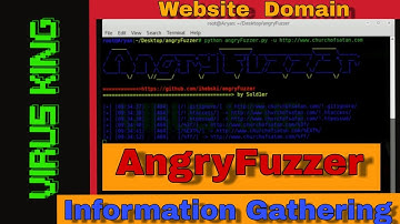 AngryFuzzer - Tool for Information Gathering on Kali Linux 2017.1 ✔