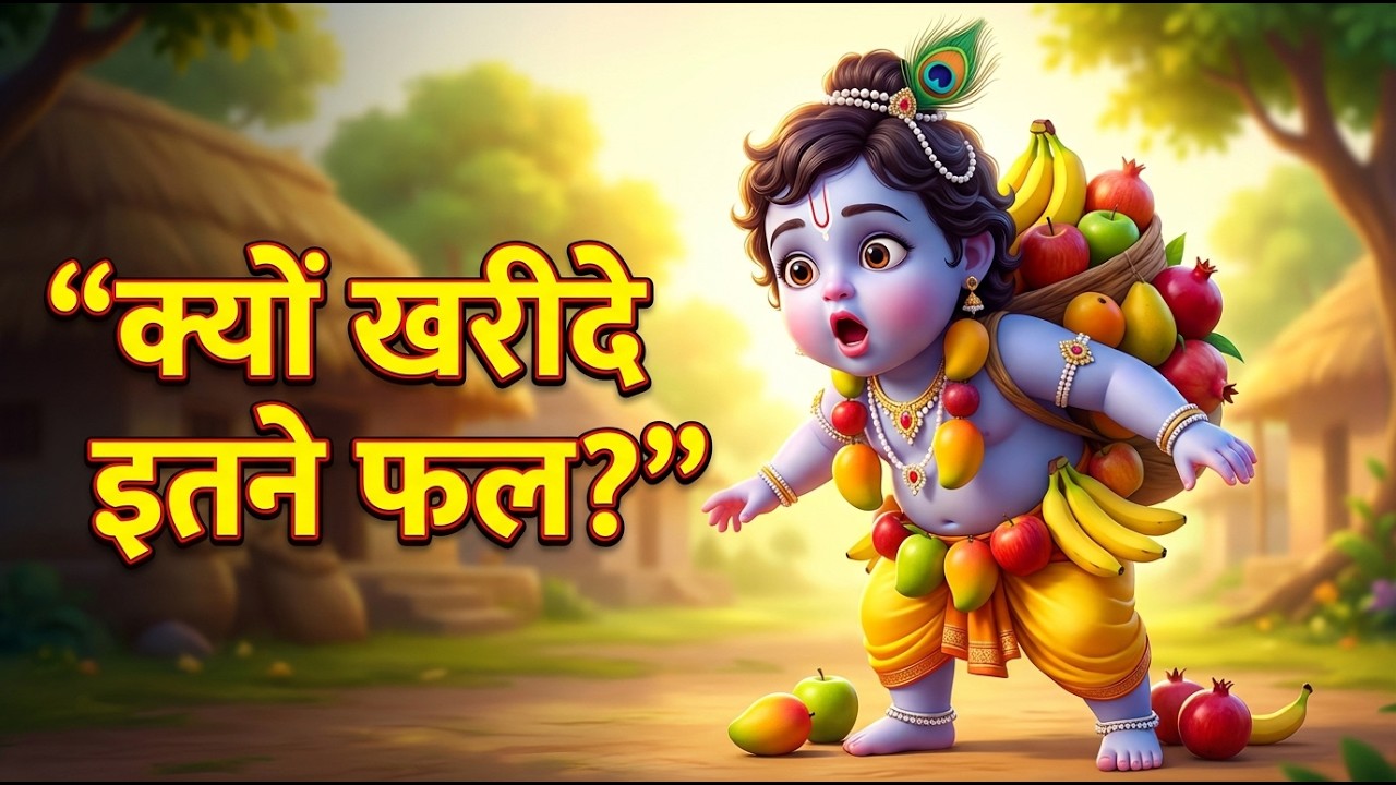 सच जानकर रह जाओगे दंग! बाल कृष्ण की चमत्कारी फल लीला | Krishna Story | 2026 | #viral #shorts #reels