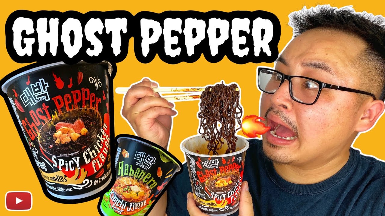 WORLD's SPICIEST INSTANT NOODLES Daebak Ghost Pepper Noodles Challenge canornotchallenge