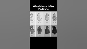 Introvert Life Explained in 8 Panels #introvertproblems #introvertlife #beingintrovert #imfine