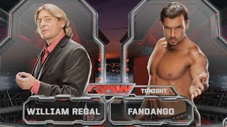 Celebrity 2013 April 22 - WWE RAW - William Regal vs. Fandango - WWE 2K15 Profile