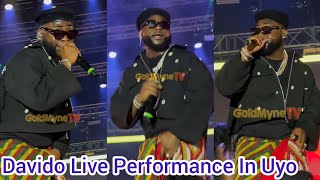 Davido  Performance In Godswill Akpabio Stadium In Uyo For His 5ive  Tour For The First Time