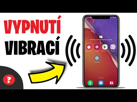 Jak VYPNOUT VIBRACE na TELEFONU | Návod | Vibrace / Telefon