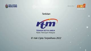 Outlook Media Sdn. Bhd. Logo & RTM Endcap 2022 New Logo (2024) (TV2 Version) (RTMKlik Version) #1