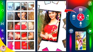 Frames style photo reveal video editing in kinemaster full screen whatsapp status | screenshot 3