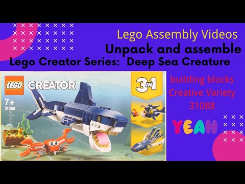 Unpack and assemble-LEGO Creator Series: Deep-Sea Creature 31088