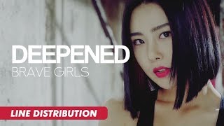 Brave Girls 브레이브걸스 - Deepened 변했어 Line Distribution