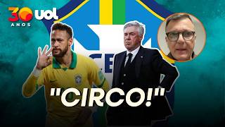 MAURO CEZAR: 'DECEPCIONANTE UM TÉCNICO DE 1ª PRATELEIRA SE SUBMETER AO CIRCO E CONVOCAR O NEYMAR'