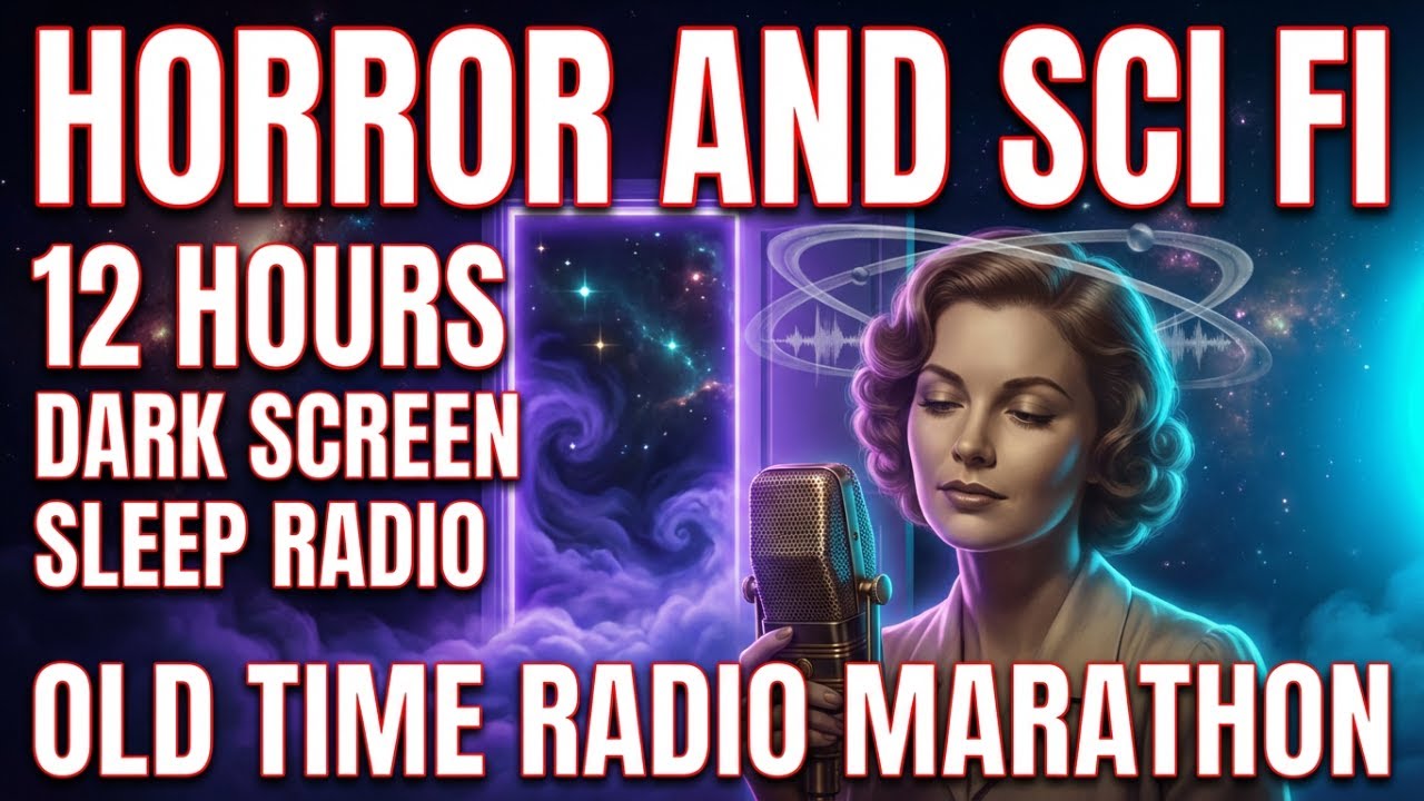 Horror Sci Fi Sleep Radio | 12 Hours Dark Screen OTR | Twilight Zone CBS X-1