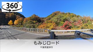 【8K360度車載動画】もみじロード(千葉県富津市)
