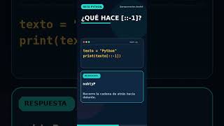 Invierte texto con [::-1] en Python