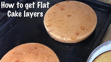 HOW TO GET FLAT CAKE LAYER / PERFECT FLAT LAYER / NO DOME SHAPE / DIY CAKE STRIPS