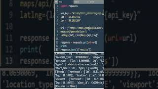 Python - Get Location | Google API