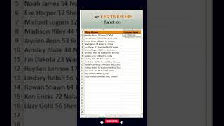✂️ Extract Text Before Any Character in Excel | TEXTBEFORE Function 🔥 | Excel Tips &amp; Tricks 💡 #⃣