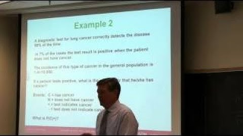 MA105 - Lecture XVIII - Section 4-8: Probability - Bayes Theorem