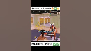 Fastest 1 v 2 clutch  || PUBG mobile || #bgmi #pubgmobile #1v2 #pubg #viral #dsjitesh #shorts