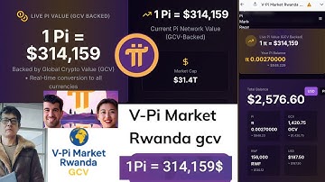 1Pi Coin=314,159$ V-Pi Market Rwanda GCV Approved: 16 Countries + Banks Connected🏧🏦⁉️#openmainnet#pi