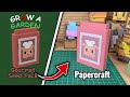 How to Make Gourmet Seed Pack Papercraft (Free Template Included) | Grow a Garden | Roblox