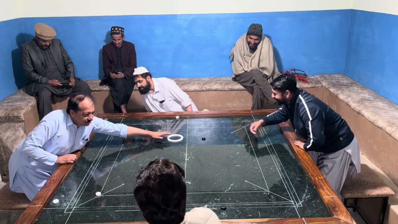 double🇵🇰 challenge match2️⃣ grand teams big match 🏆👑🏆👑🏆 Adnan Bhai vs Gulab ￼jan #carrom #viral ￼￼