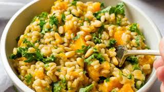 How to make a Pearl Barley Risotto with butternut squash and kale