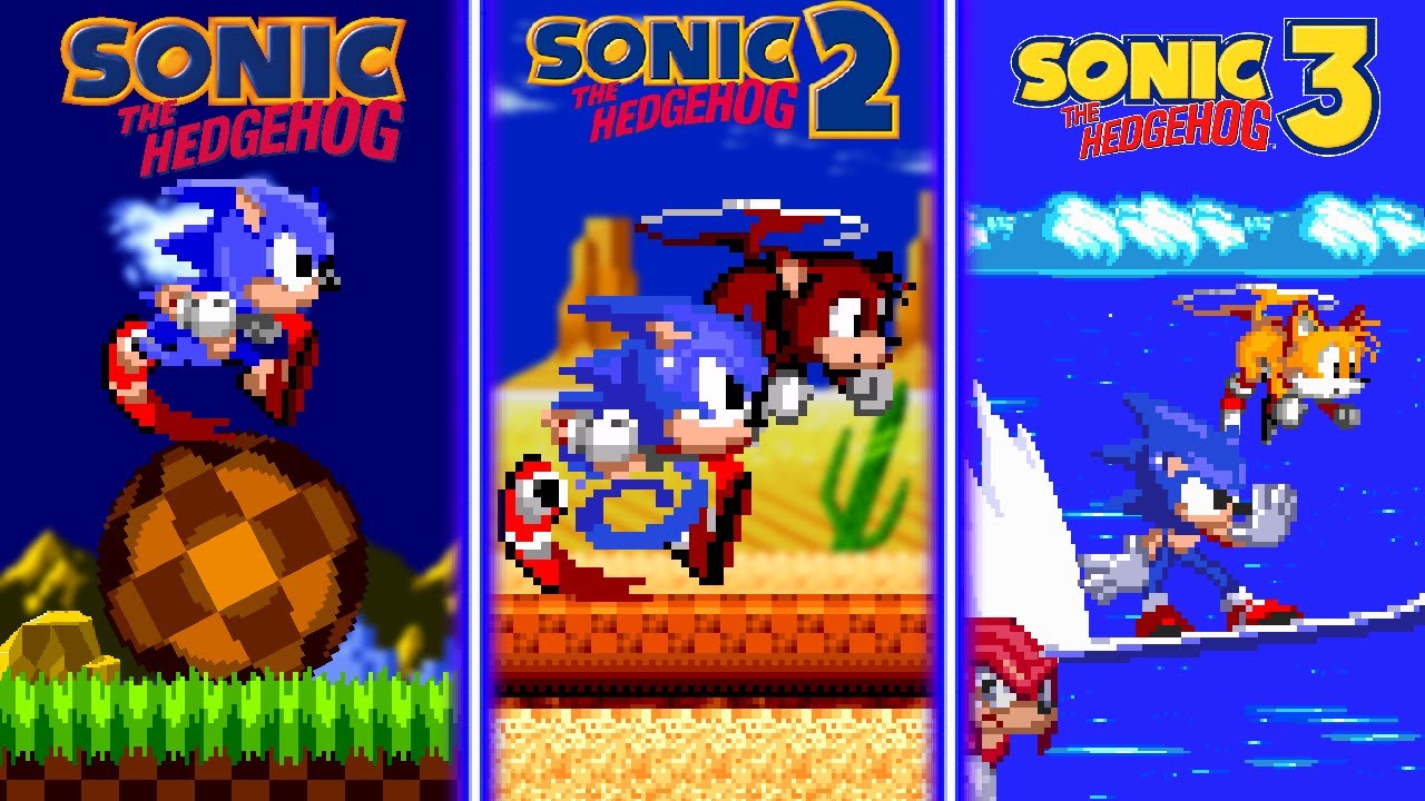 Как выглядела трилогия Sonic в бета-версиях