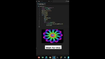 Wow graphics design using python turtle | Awesome python turtle graphics #pythonturtle #shorts