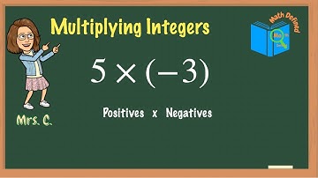 Multiply Integers|Multiplying a Positive by a Negative|How to use Counters|Math Defined with Mrs  C
