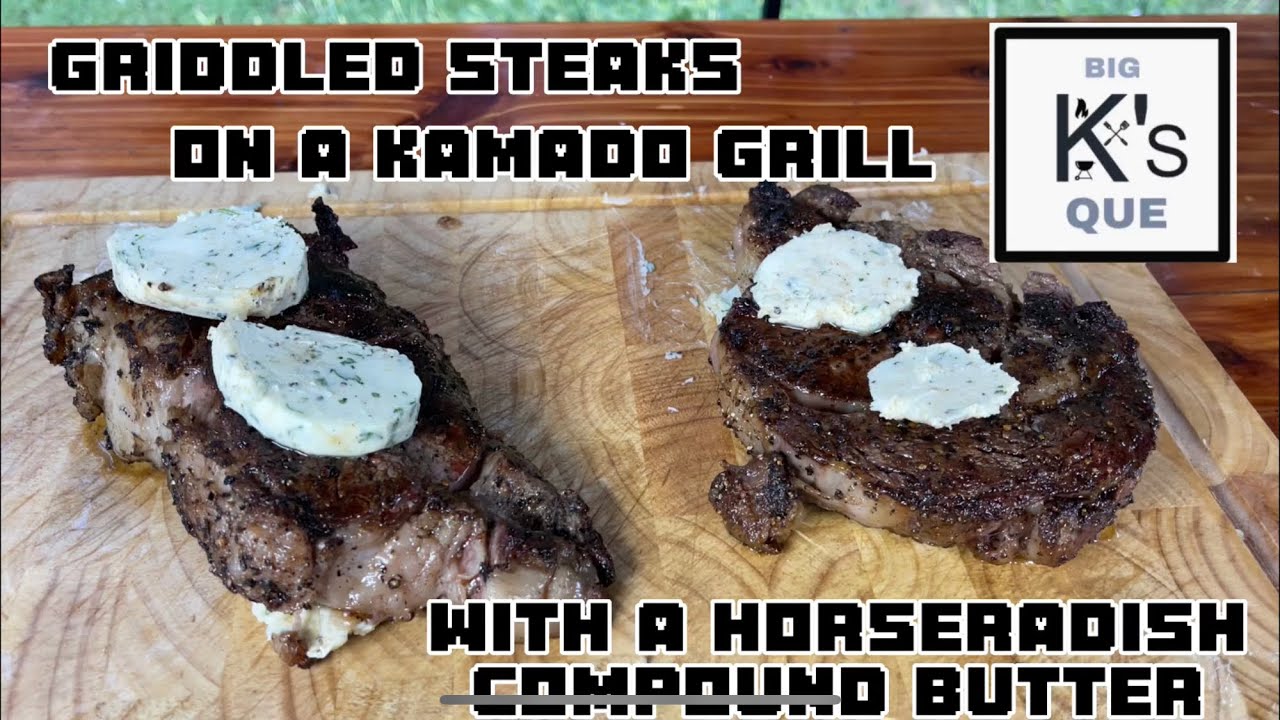 Ribeye steaks on a Primo Kamado grill YouTube
